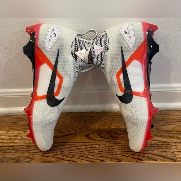 Nike Alpha Menace Elite 3 White/Red Football Cleats Mens Size 14 DM1792-105 $200 - Picture 5 of 7